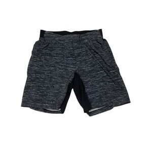 Lululemon Men’s Shorts Lined 9” Size Medium Heathered Black